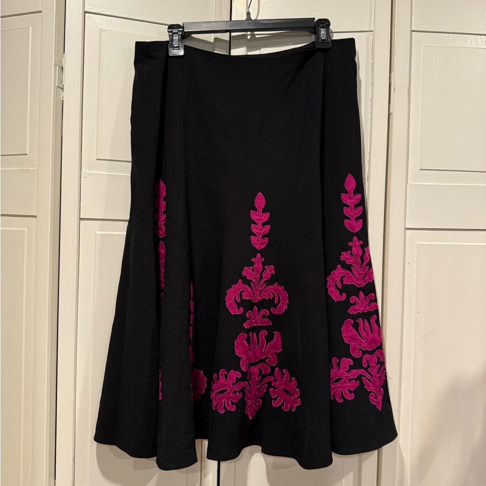 Sunny Leigh size 12 embroidered‎ skirt EUC